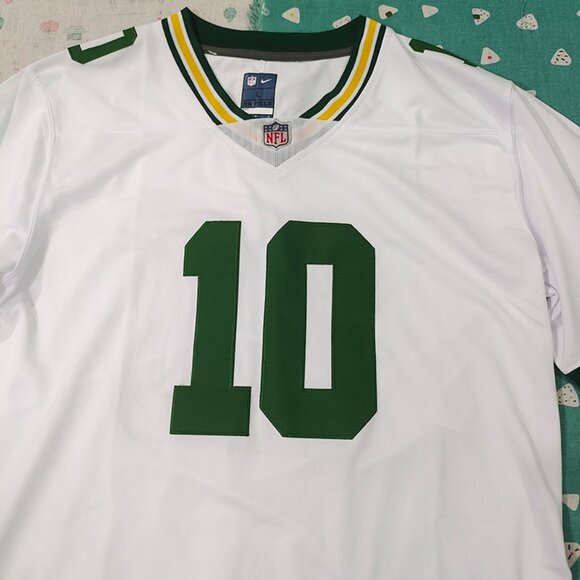 Green bay packers jordan love #10 white jersey - Picture 3 of 10
